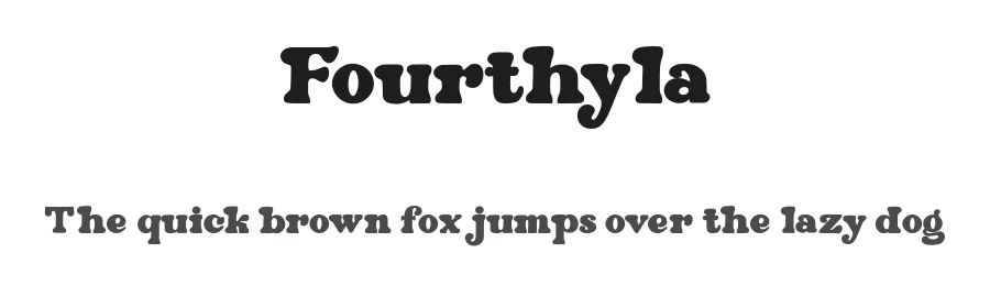 Fourthyla by Maulana Creative โ Decorative Font
