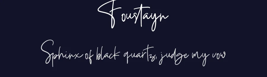 Foustayn by Creatype Studio — Script Handwritten Font — thumbnail 2