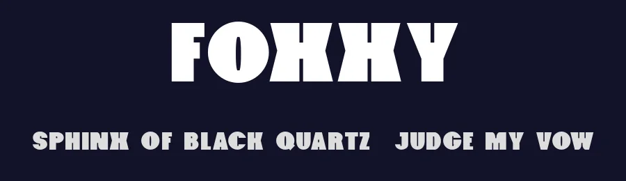Foxxy by Jeremy Woods — Decorative Font — thumbnail 2