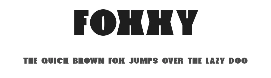 Foxxy by Jeremy Woods — Decorative Font