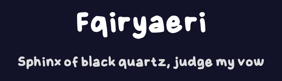 Fqiryaeri by K — Script Handwritten Font — thumbnail 2
