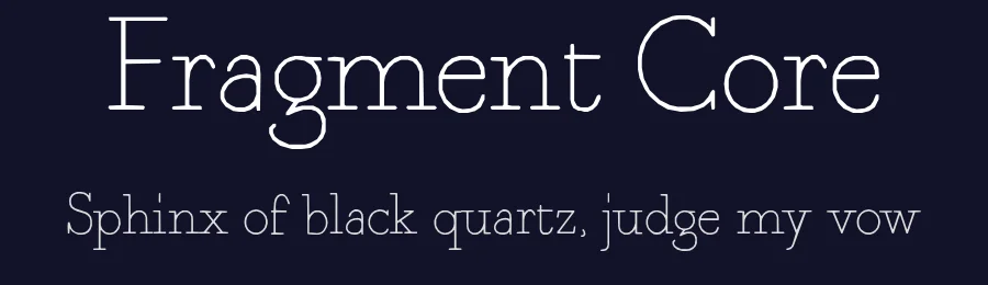 Fragment Core by sugargliderz — Decorative Font — thumbnail 2