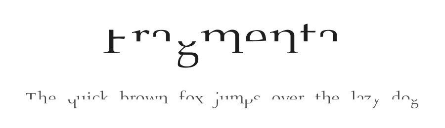 Fragmenta by Manfred Klein — Decorative Font