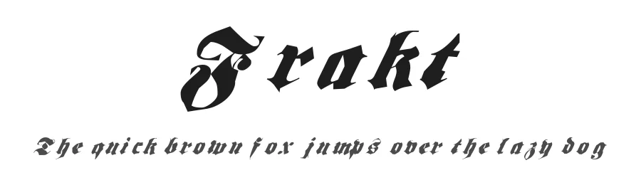 Frakt by Eyesaw Fontz — Blackletter Font