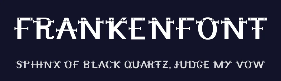 Frankenfont by Marlene Plac — Decorative Font — thumbnail 2