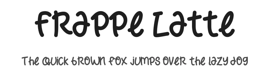 Frappe Latte by Rometheme Std — Decorative Font