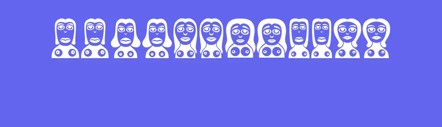 Frauen by Vladimir Nikolic — Dingbats Font — thumbnail 3