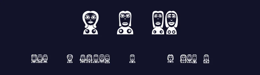 Frauen by Vladimir Nikolic — Dingbats Font — thumbnail 2
