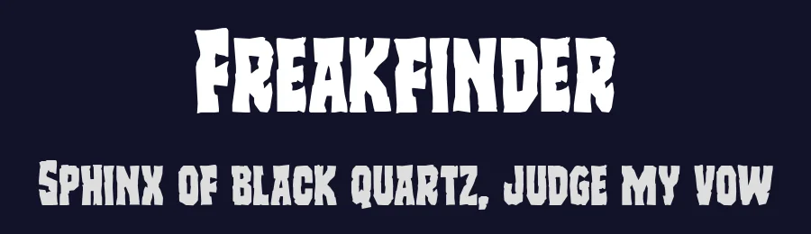 Freakfinder by Iconian Fonts — Decorative Font — thumbnail 2