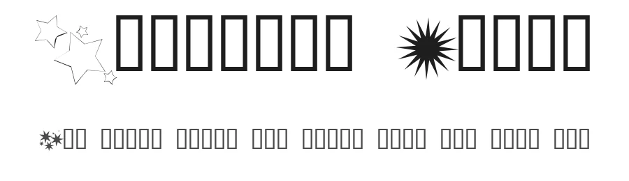 Freaking Stars by Spork Thug Typography — Dingbats Font
