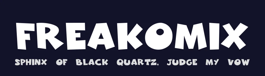 Freakomix by Paulo Cunha Jr. — Decorative Font — thumbnail 2