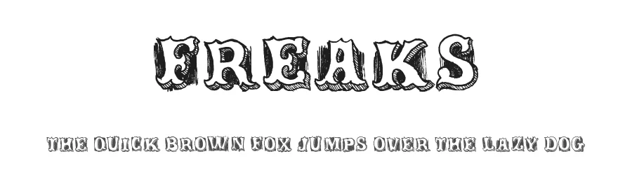Freaks by Xerographer Fonts — Decorative Font