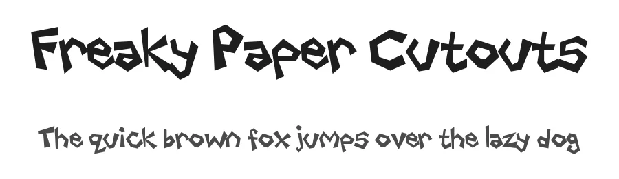 Freaky Paper Cutouts