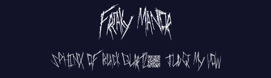Freaky Manor by Xerographer Fonts — Decorative Font — thumbnail 2