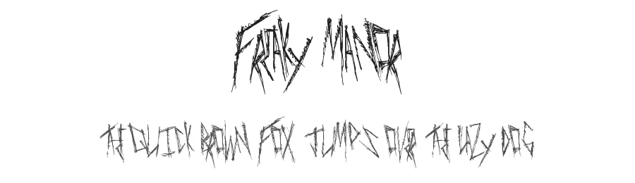 Freaky Manor by Xerographer Fonts — Decorative Font