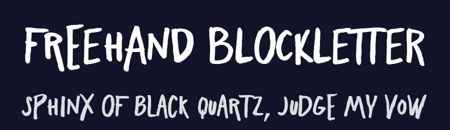 Freehand Blockletter by Zetafonts — Script Handwritten Font — thumbnail 2