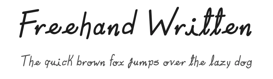 Freehand Written