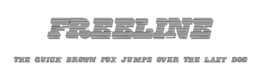 FreeLine by Xerographer Fonts — Decorative Font