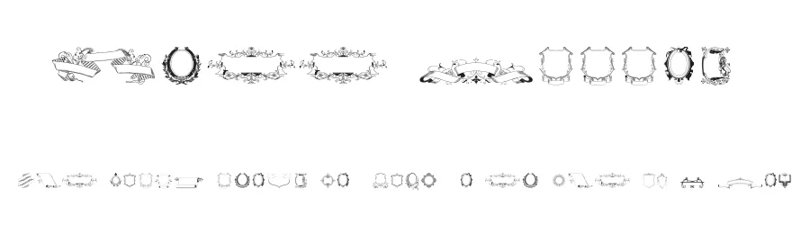 Free Ribbons by Intellecta Design — Dingbats Font