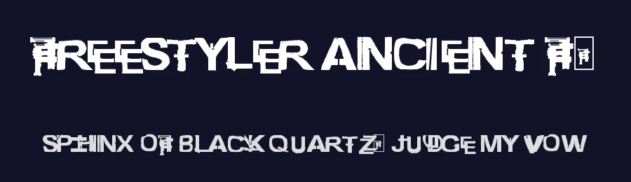 Freestyler Ancient F6 by ff8 — Decorative Font — thumbnail 2