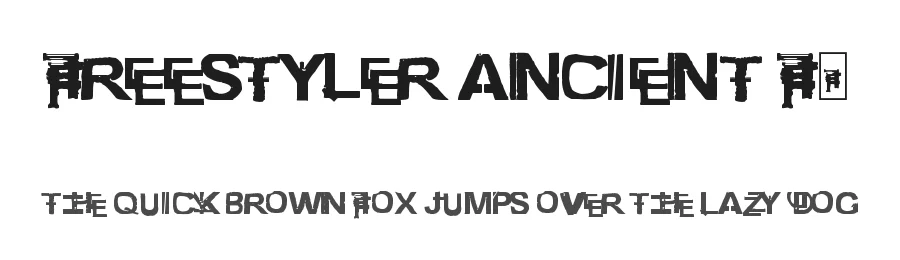 Freestyler Ancient F6 by ff8 β Decorative Font