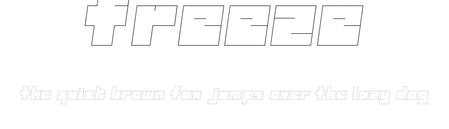 Freeze by Kerrin Fernandez — Display Font