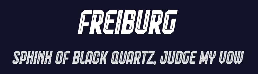 Freiburg by Trequartista Studio — Display Font — thumbnail 2