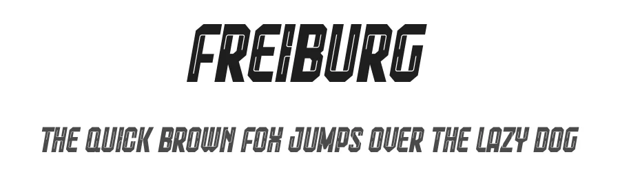 Freiburg by Trequartista Studio — Display Font