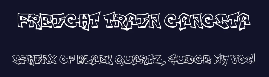 Freight Train Gangsta by Epic Delusion — Script Handwritten Font — thumbnail 2