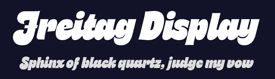 Freitag Display by Zetafonts — Sans Serif Font — thumbnail 2