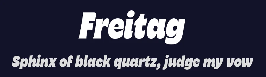 Freitag by Zetafonts — Sans Serif Font — thumbnail 2
