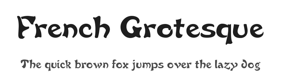 French Grotesque
