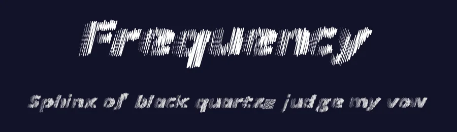 Frequency by Xerographer Fonts — Decorative Font — thumbnail 2
