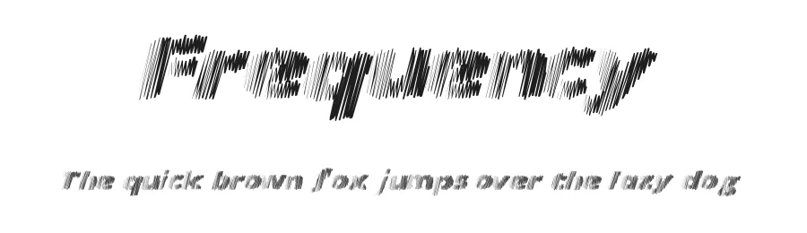 Frequency by Xerographer Fonts — Decorative Font