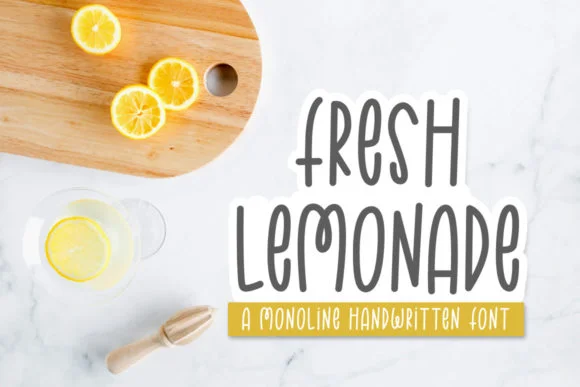 Fresh Lemonade Font by jimtypestudio by jimtypestudio — Script Handwritten Font