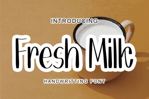 Fresh Milk Font by shiddiq.art by shiddiq.art — Script Handwritten Font