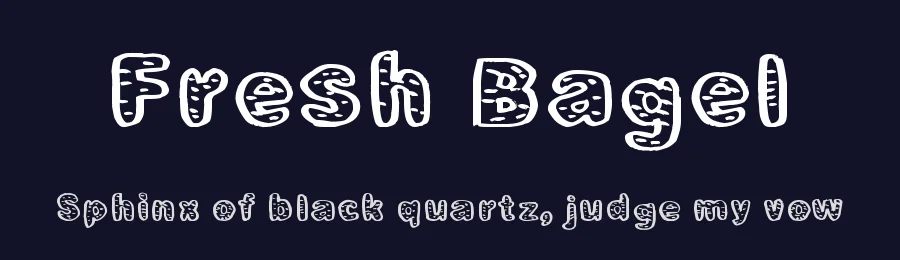 Fresh Bagel by Xerographer Fonts — Decorative Font — thumbnail 2