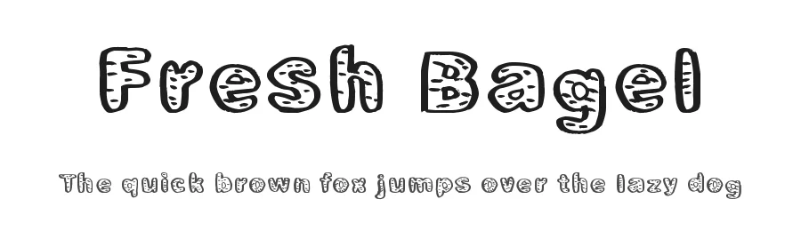 Fresh Bagel by Xerographer Fonts — Decorative Font