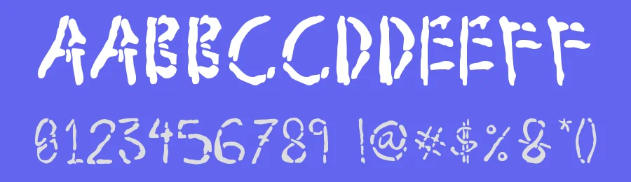 Fresh Blood by Woodcutter — Decorative Font — thumbnail 3