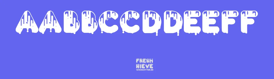 Fresh Nieve by Woodcutter — Decorative Font — thumbnail 3