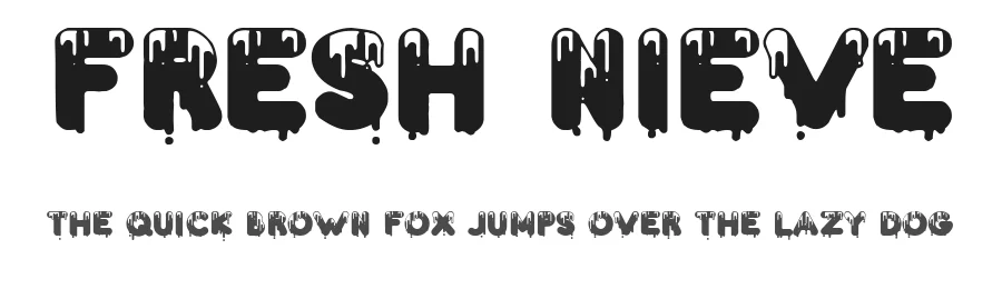 Fresh Nieve by Woodcutter — Decorative Font