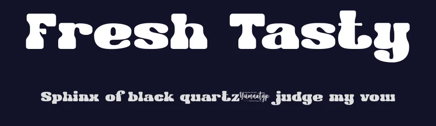 Fresh Tasty by Yumna Family — Decorative Font — thumbnail 2