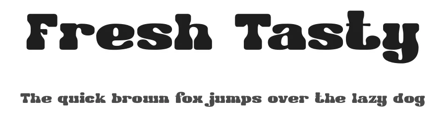Fresh Tasty by Yumna Family — Decorative Font