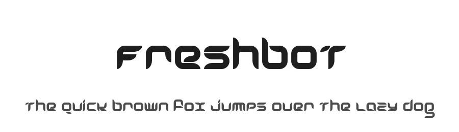 Freshbot by Fontalicious — Display Font