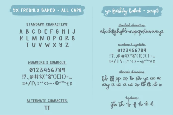 Freshly Baked Font by Yodercross — Script Handwritten Font — thumbnail 9