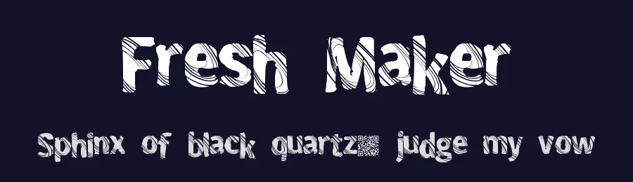 Fresh Maker by Xerographer Fonts — Decorative Font — thumbnail 2
