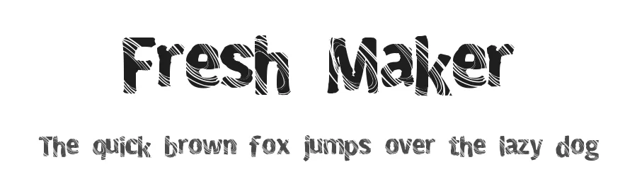 Fresh Maker by Xerographer Fonts — Decorative Font