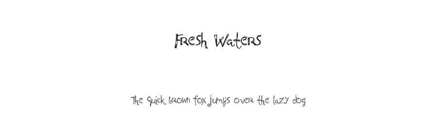 Fresh Waters by Xerographer Fonts — Decorative Font