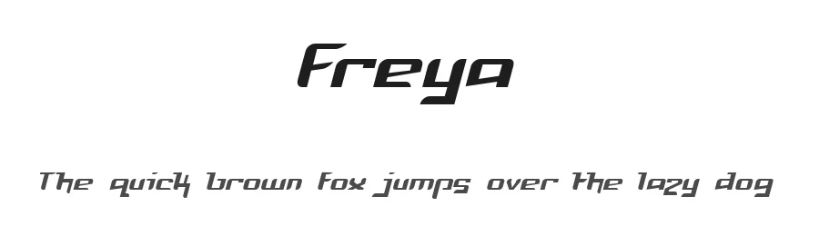 Freya by Utopia — Display Font