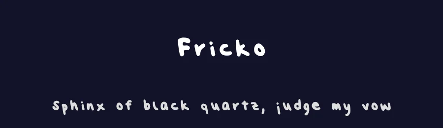 Fricko by Kath Frc — Script Handwritten Font — thumbnail 2